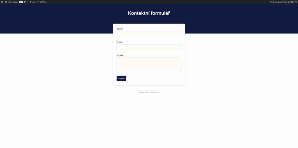Okamžité sdílení formulářů