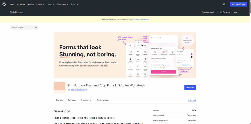 SureForms zdarma