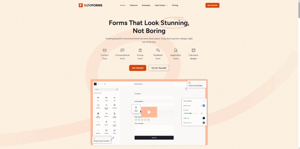 SureForms recenze pluginu