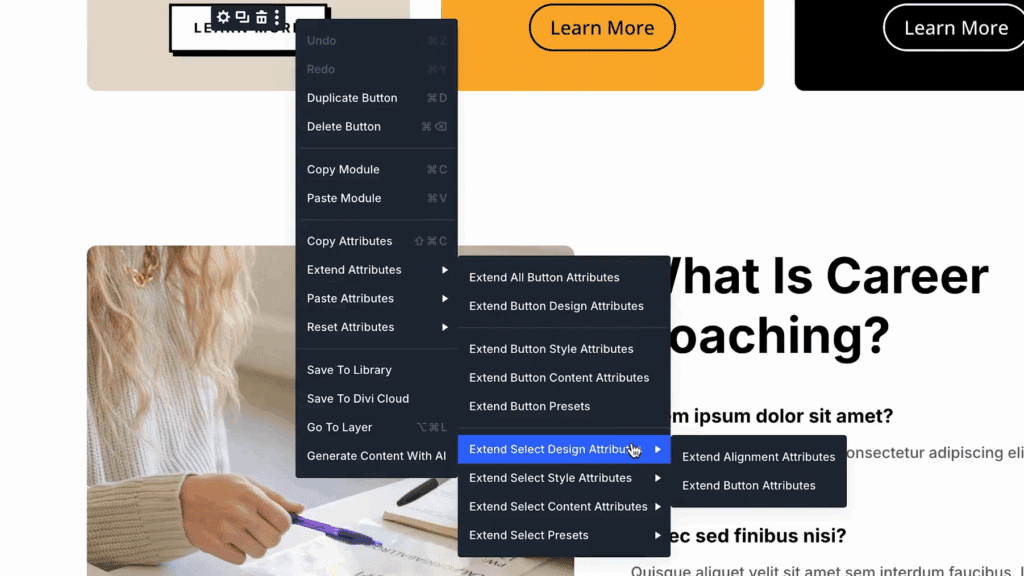 Divi 5 - Rozšíření atributů