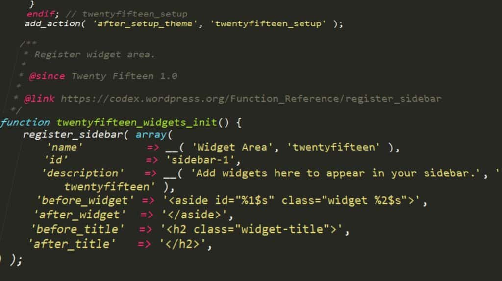 WordPress programování