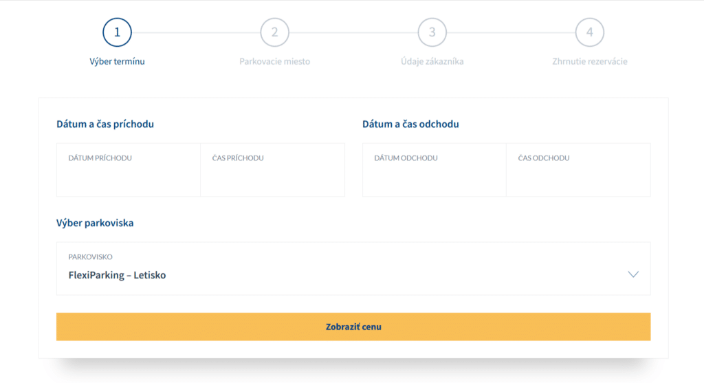 WordPress parkování rezervační systém